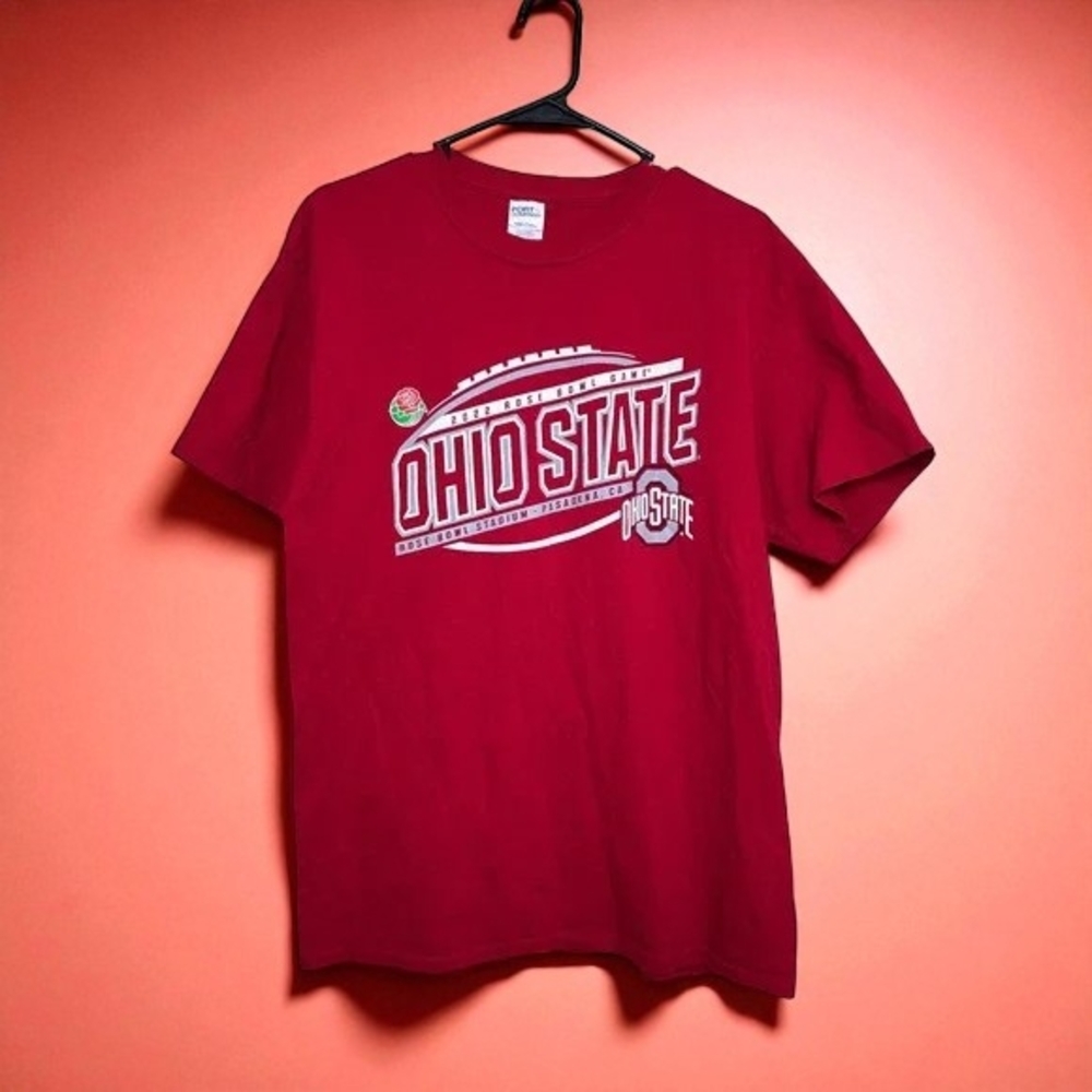 Ohio State Men's Red Graphic Tee